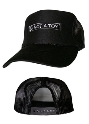 NOT A TOY Box Trucker Hat